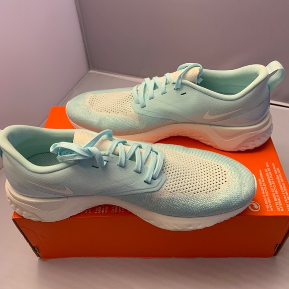 Nike Odyssey React 2 Flyknit Running Shoes9.5 Teal - Picture 2 of 5